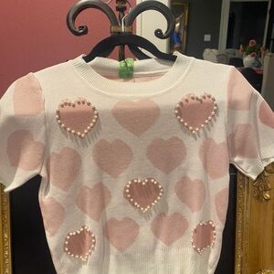 Pink Heart Top